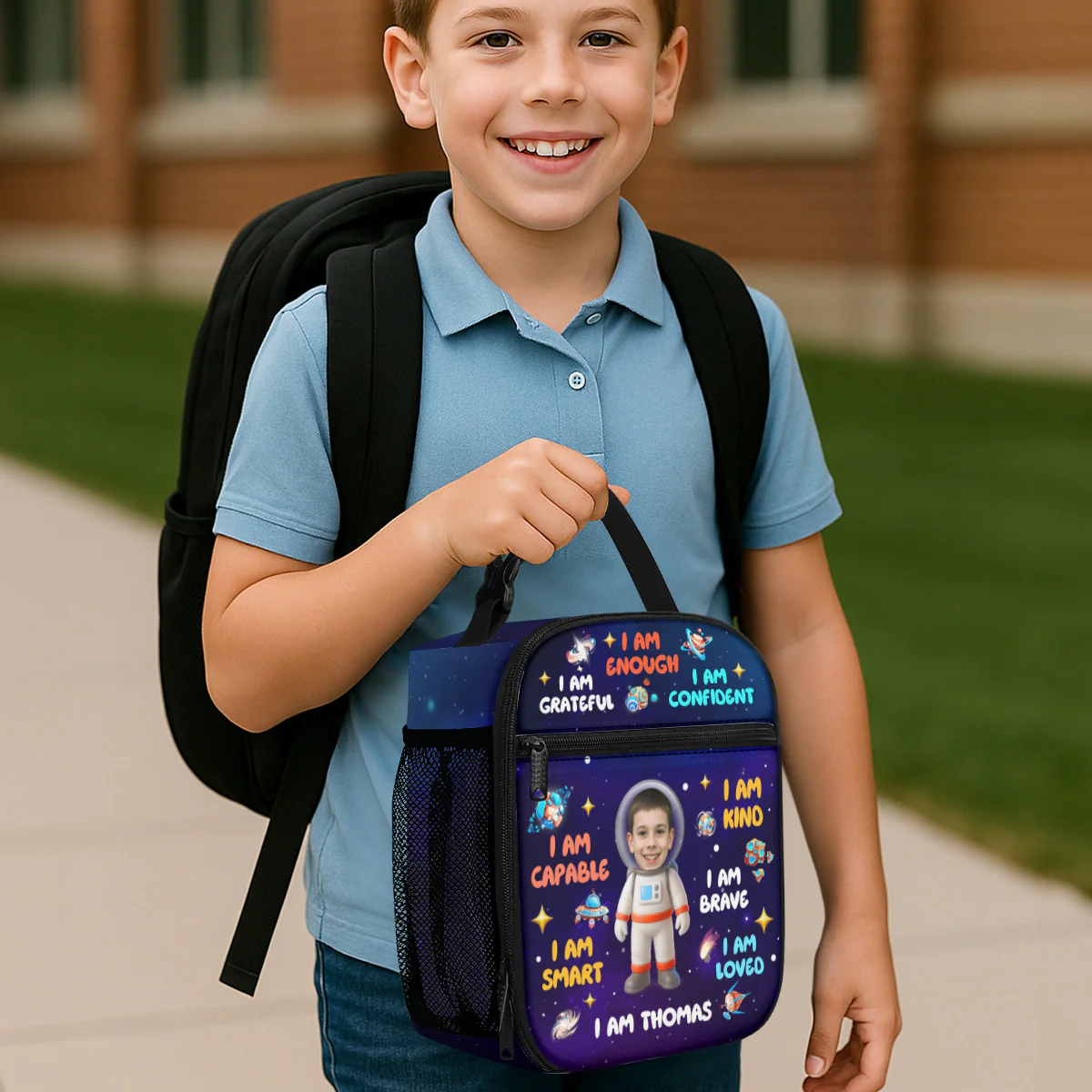 Adorable Kid Affirmations - Personalized Lunch Bag - Image 4