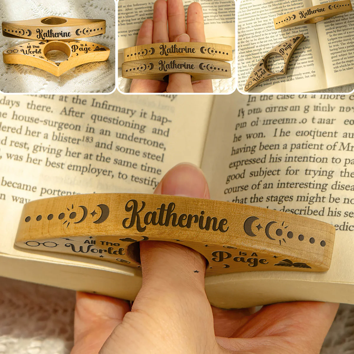 All the World’s A Page - Personalized Book Page Holder
