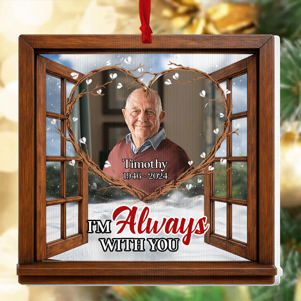 Although You Cannot See Me  - Personalized Magic Ornament - Image 5