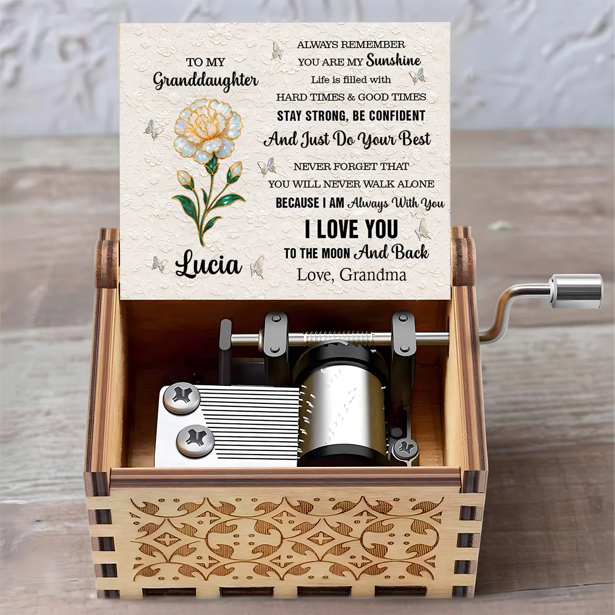 Always Remember You're My Sunshine - Personalized Music Box - Image 3