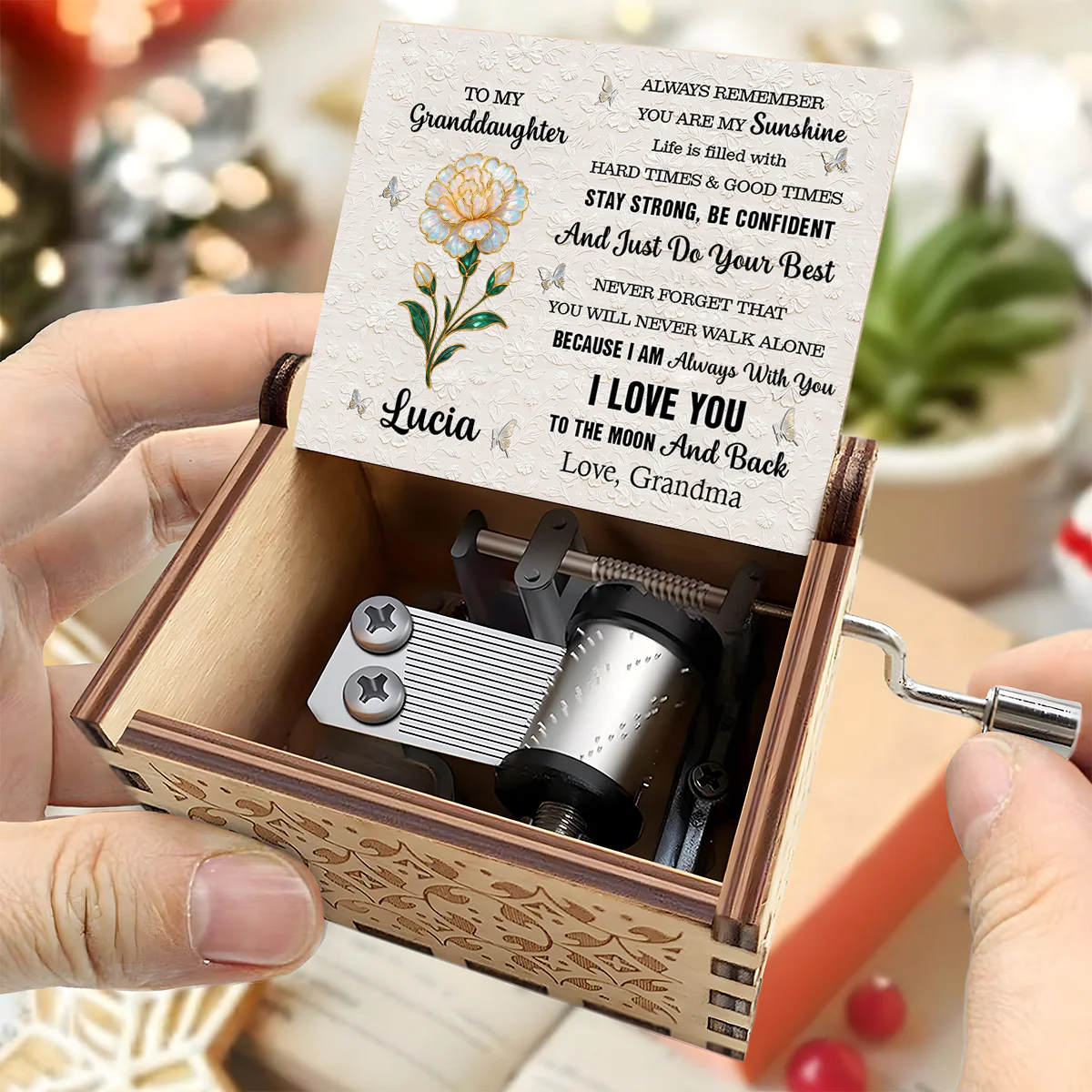 Always Remember You're My Sunshine - Personalized Music Box - Image 4