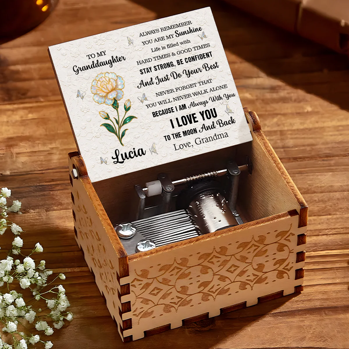Always Remember You're My Sunshine - Personalized Music Box - Image 5