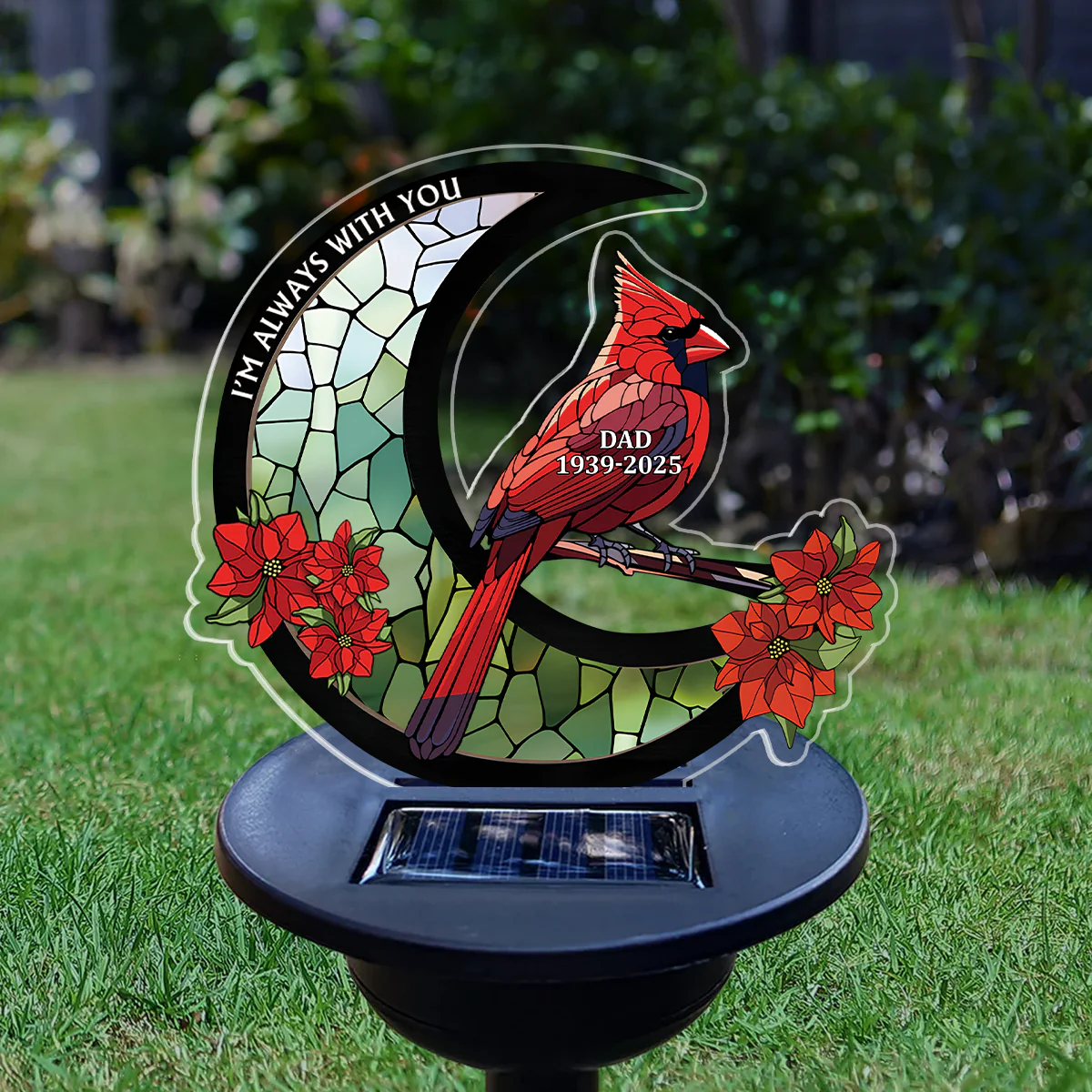 Always With You Moon - Personalized Solar Light