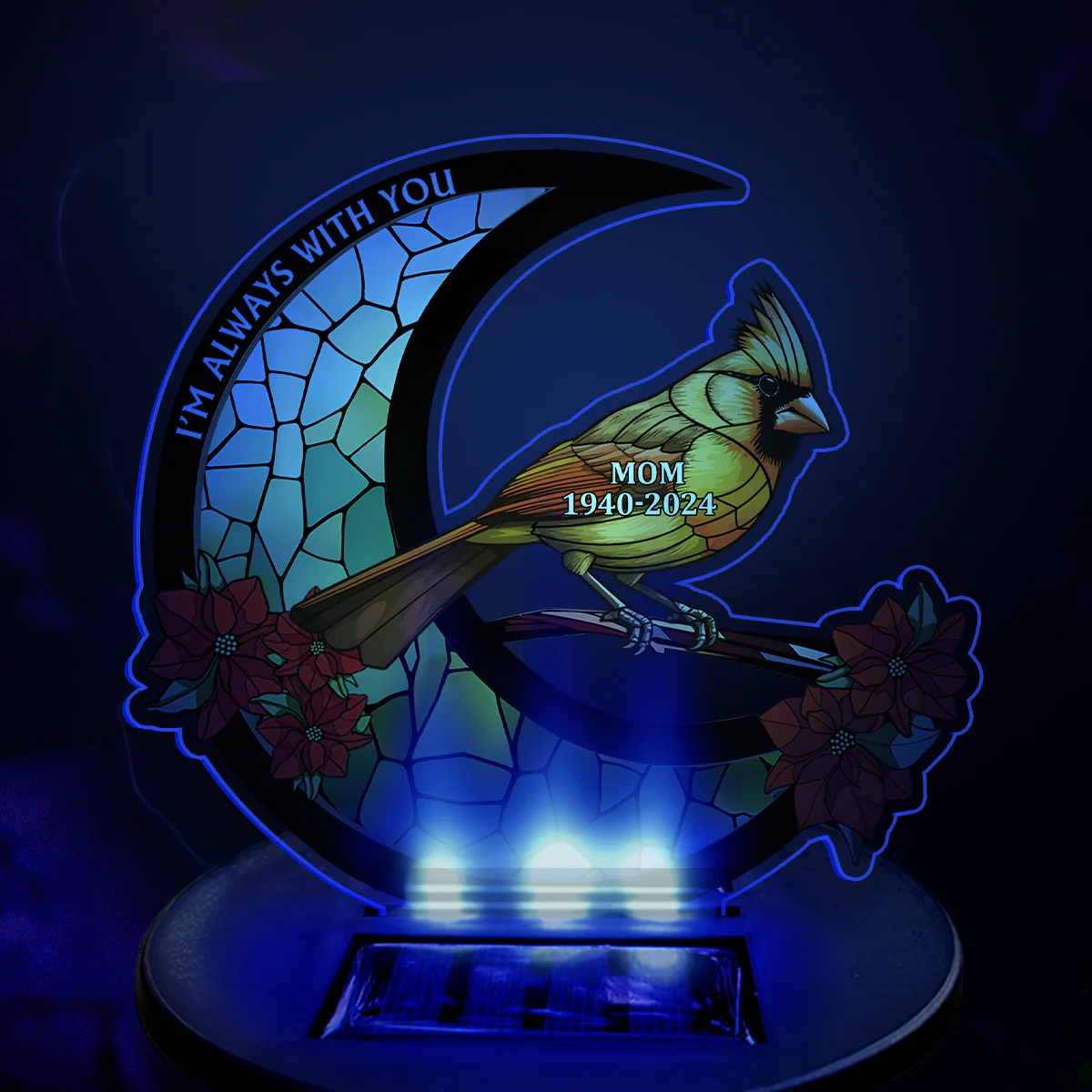 Always With You Moon - Personalized Solar Light - Image 2