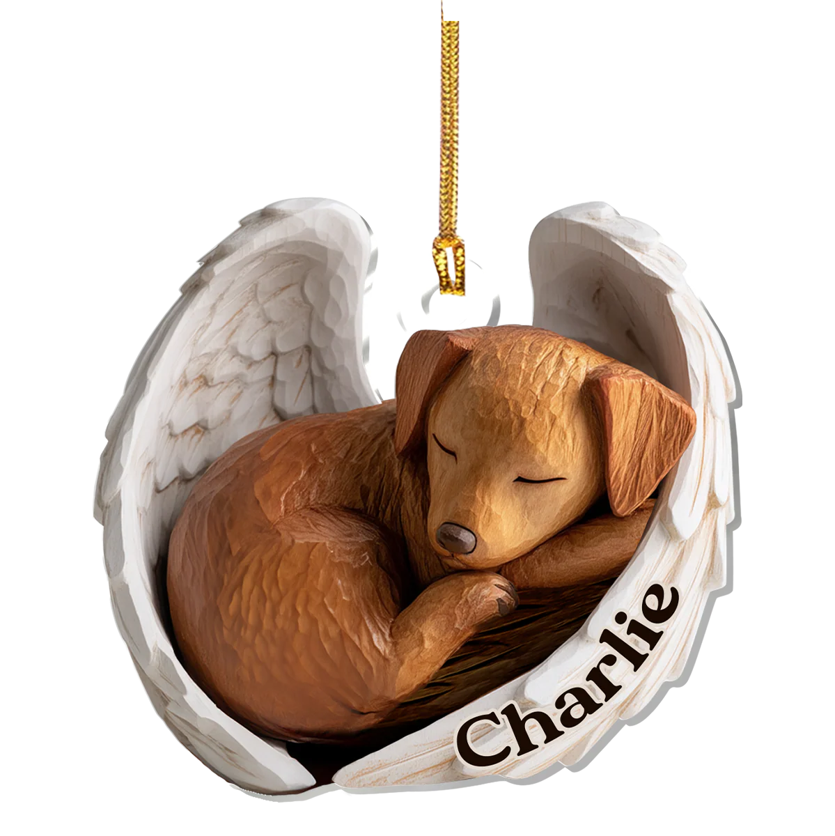 Angel Memorial Dog And Cat - Personalized 1-Layer Acrylic Ornament - Image 8