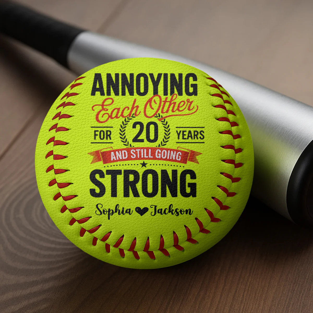 Annoying Each Other And Going Strong - Personalized Baseball & Softball - Image 3