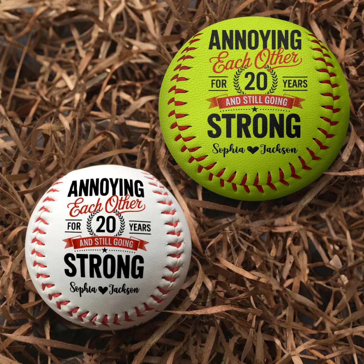 Annoying Each Other And Going Strong - Personalized Baseball & Softball - Image 4