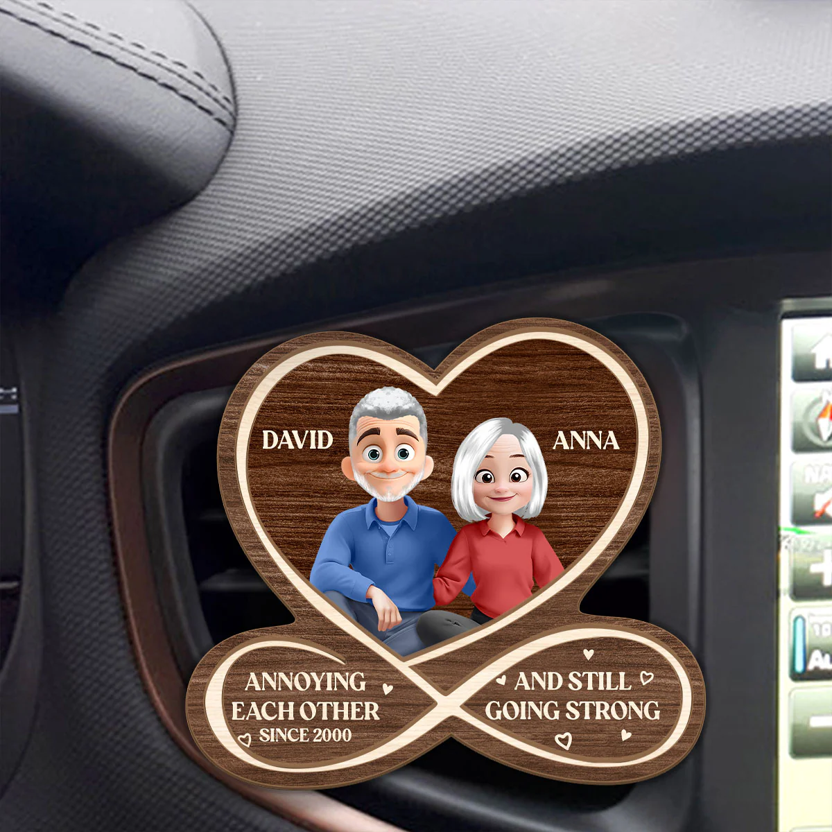 Annoying Each Other And Still Going Strong - Personalized Car Visor Clip - Image 4