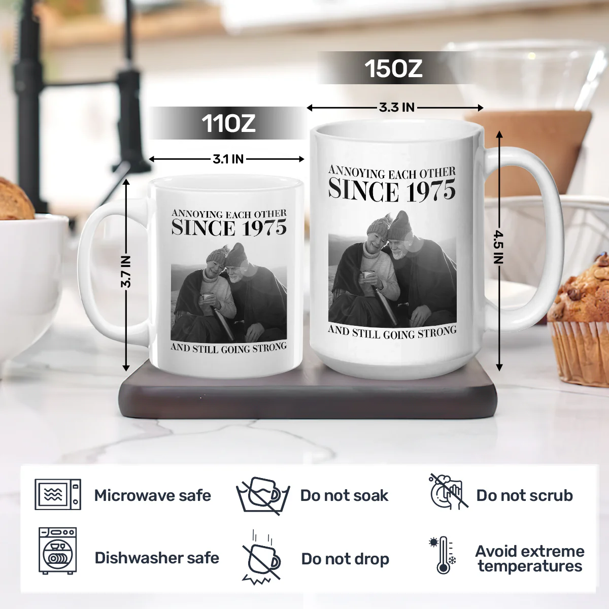 Annoying Each Other And Still Going Strong - Personalized Ceramic Coffee Mug - Image 5