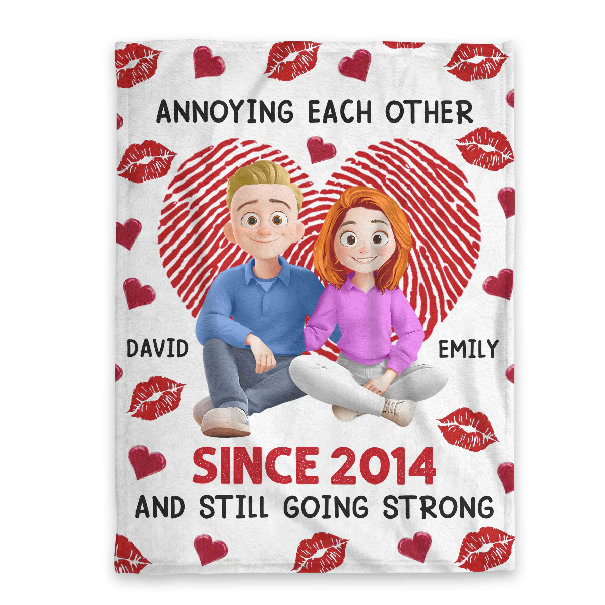 Annoying Each Other And Still Going Strong - Personalized Fleece Blanket - Image 3