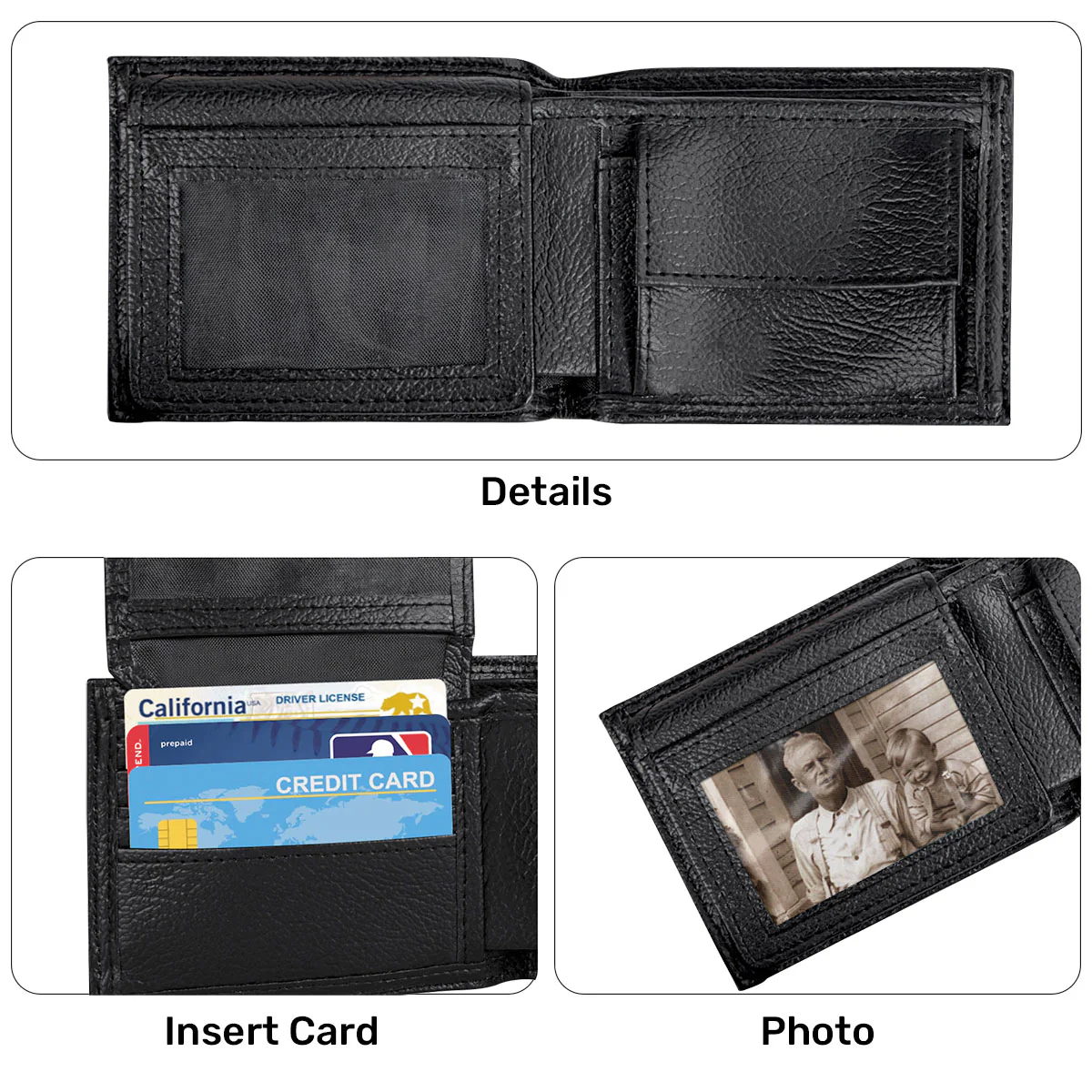 Annoying Each Other And Still Going Strong - Personalized Leather Folded Wallet - Image 6