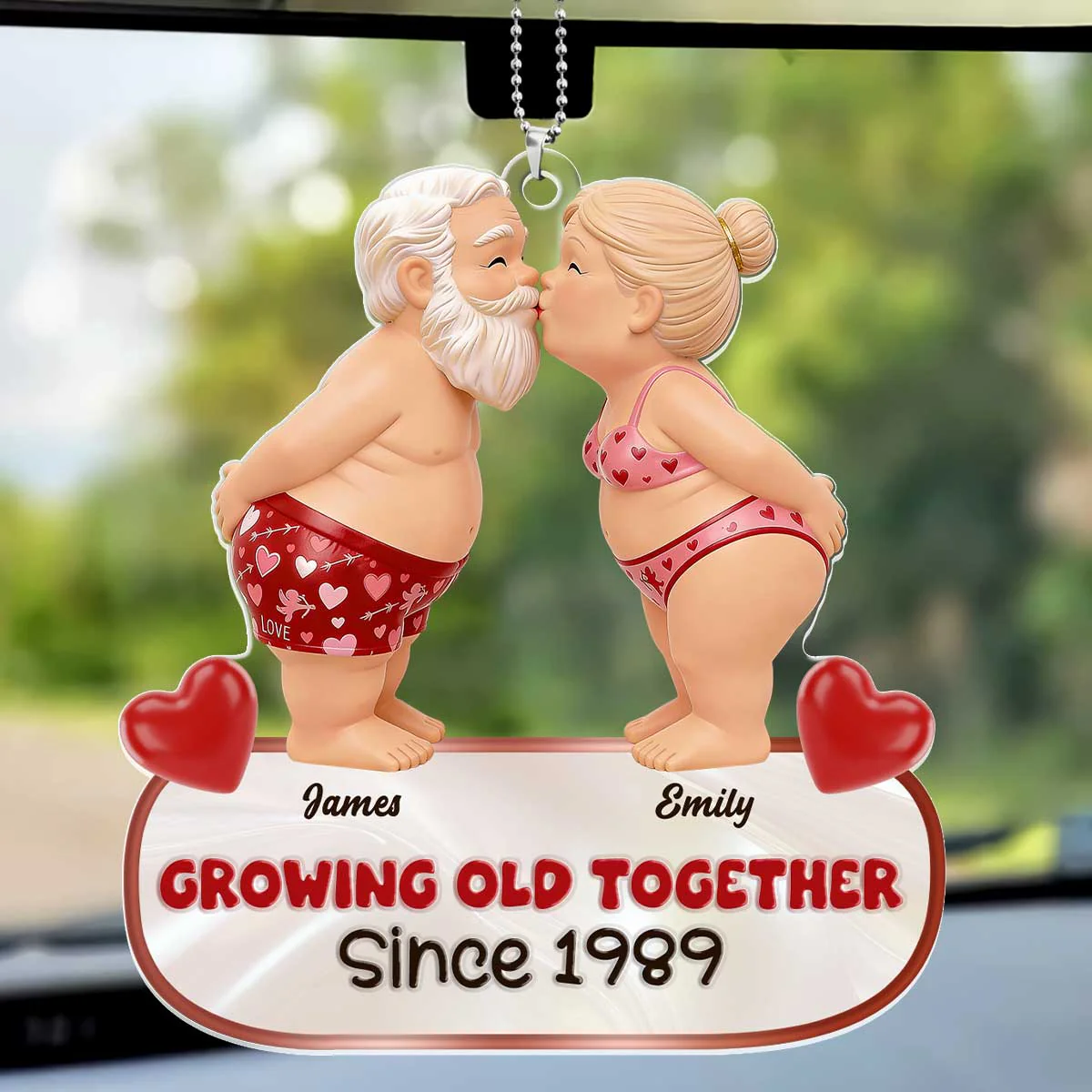 Annoying Each Other And Still Going Strong Valentines Gift For Her Gift For Him - Personalized Car Acrylic Hanging Ornament