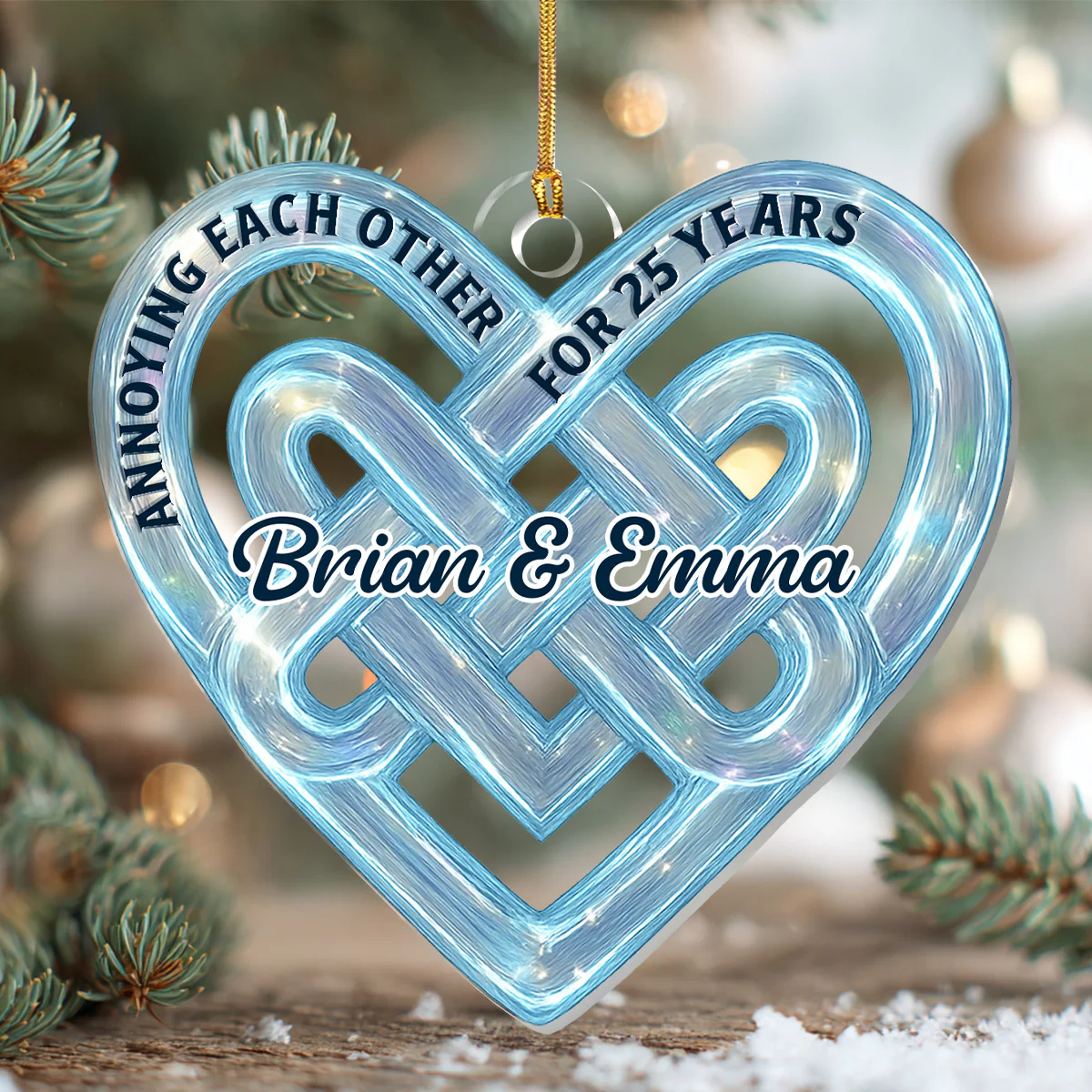 Annoying Each Other For Years - Personalized 1-Layer Acrylic Ornament - Image 5