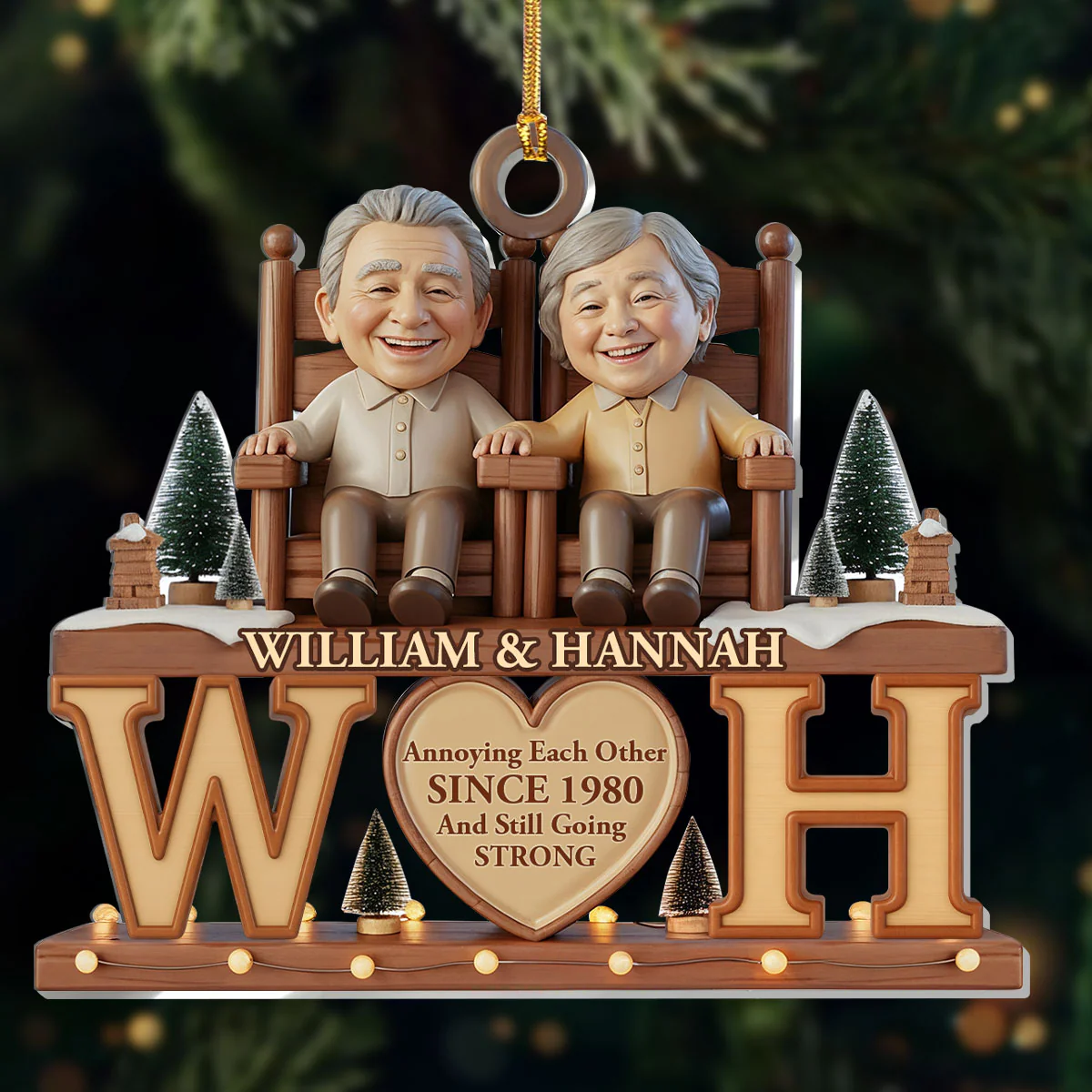 Annoying Each Other - Personalized 1-Layer Acrylic Ornament