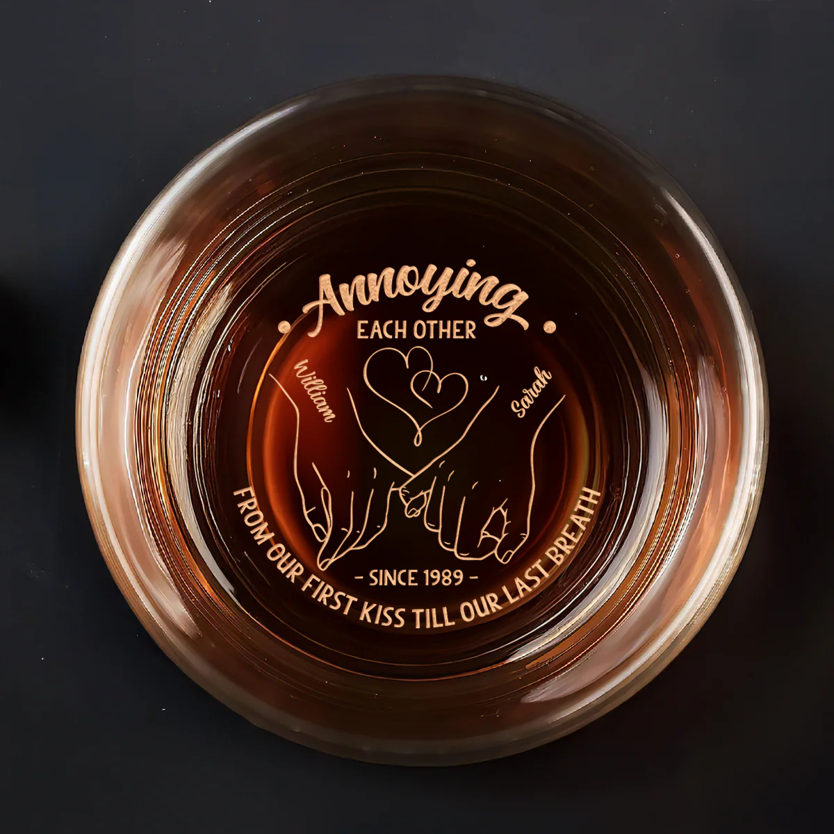 Annoying Each Other - Personalized Engraved Whiskey Glass
