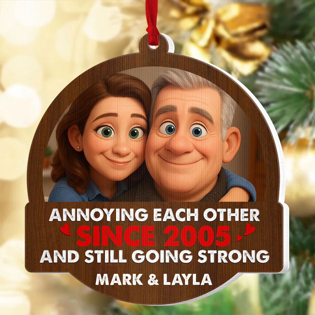 Annoying Each Other - Personalized Magic Ornament - Image 5