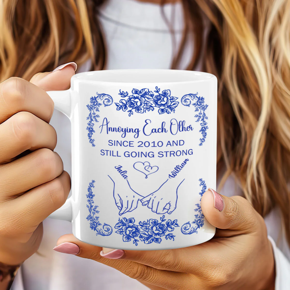 Annoying Each Other Since - Personalized Ceramic Coffee Mug - Image 2