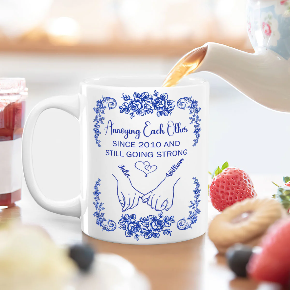 Annoying Each Other Since - Personalized Ceramic Coffee Mug - Image 4
