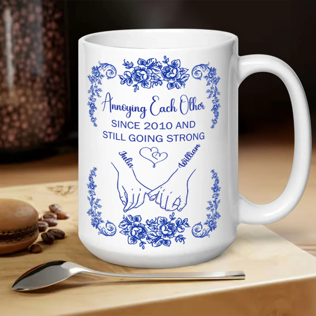 Annoying Each Other Since - Personalized Ceramic Coffee Mug - Image 5
