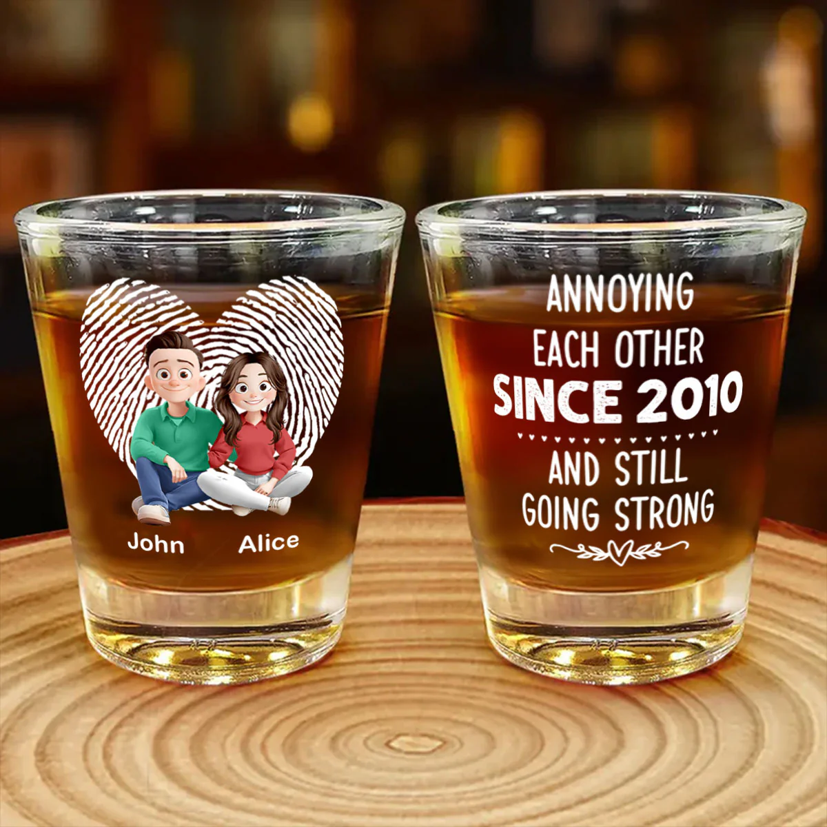 Annoying Each Other Since - Personalized Shot Glass
