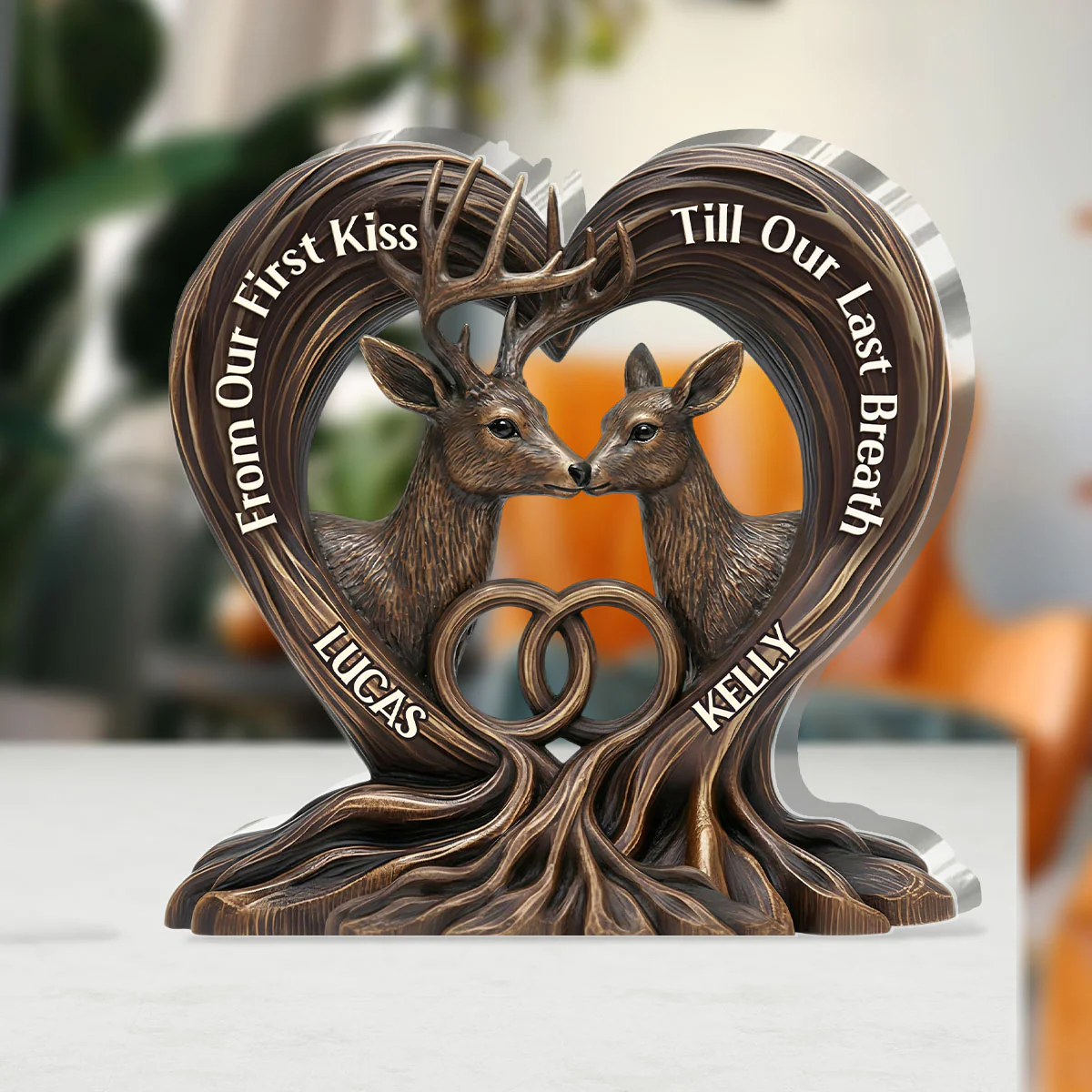 Antlers & Answers - Personalized Custom Shaped Squared Acrylic Plaque - Image 3