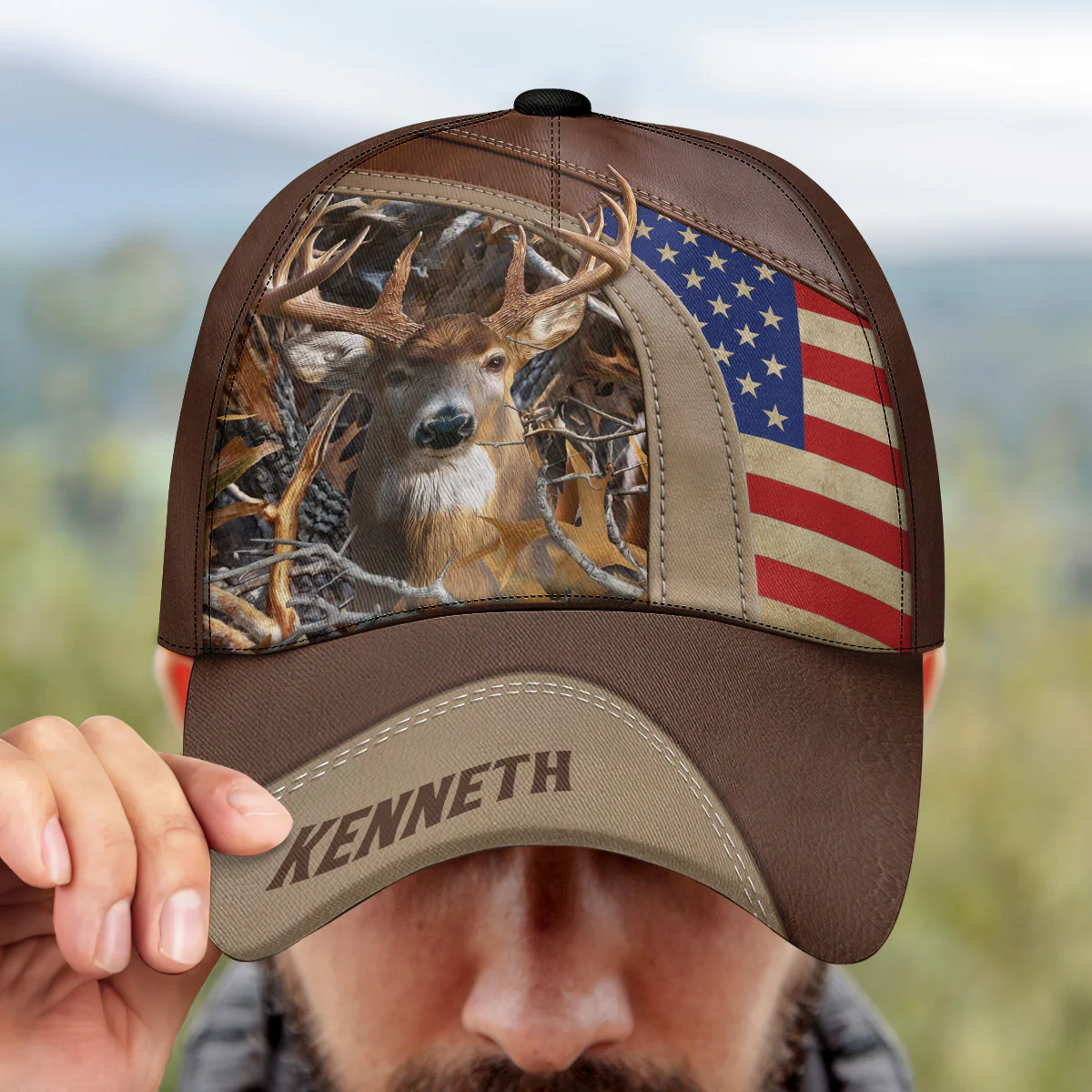 Awesome Deer Hunting - Personalized Classic Cap - Image 2