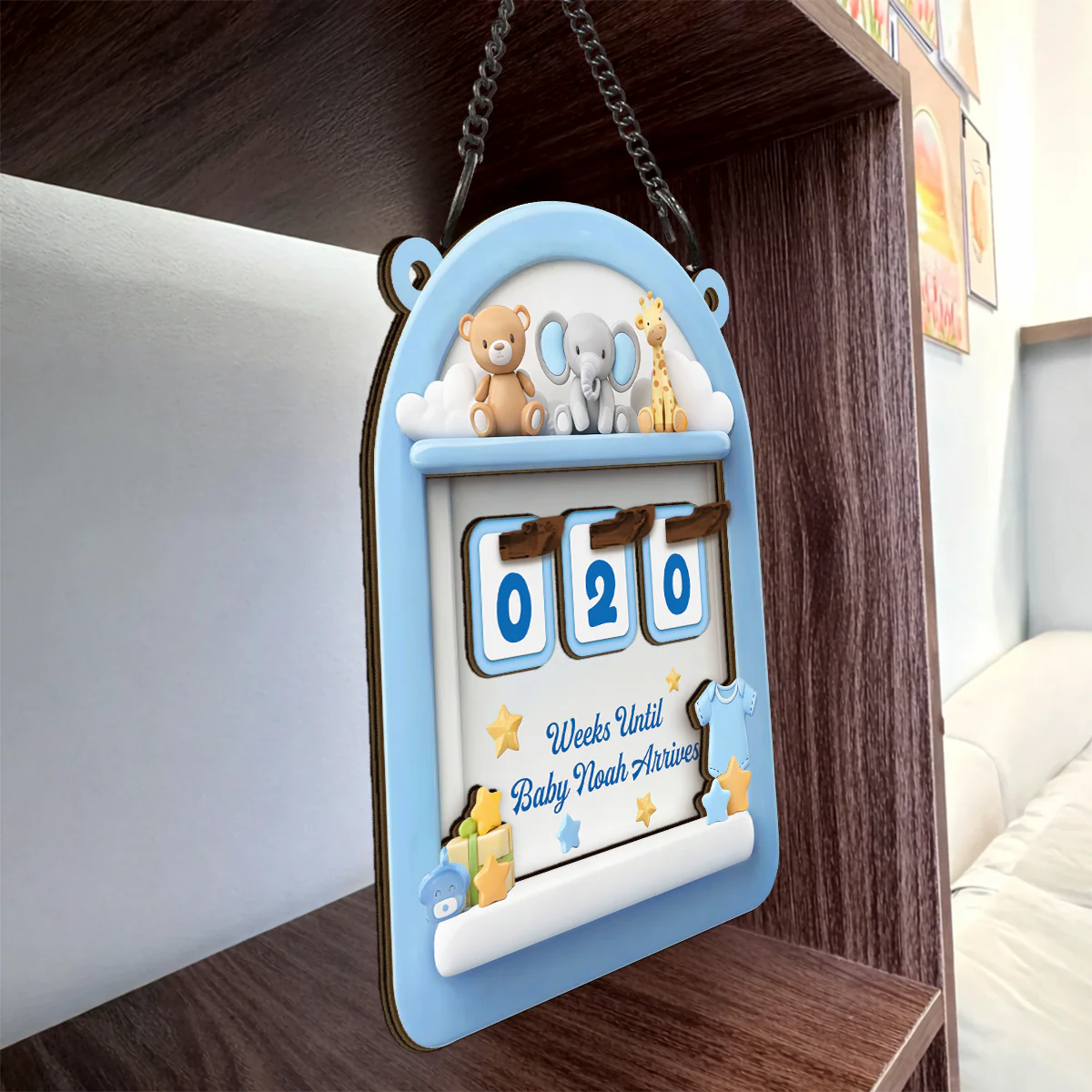 Baby Countdown - Personalized Tracker Sign - Image 5
