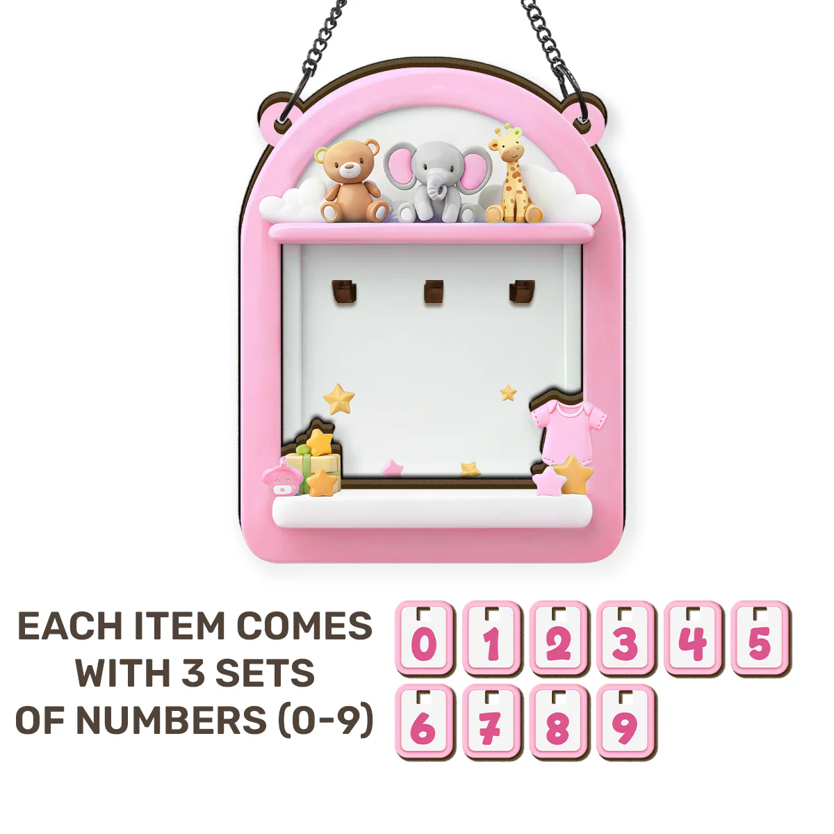 Baby Countdown - Personalized Tracker Sign - Image 6