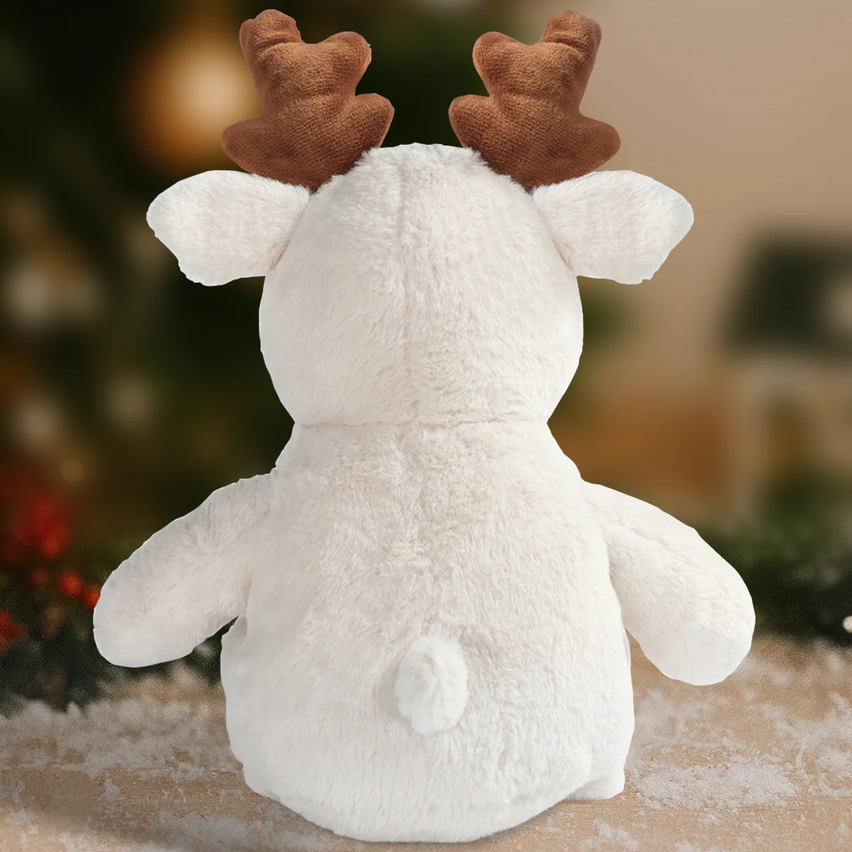 Baby's First Christmas Birth Index - Personalized Stuffed Reindeer - Image 4
