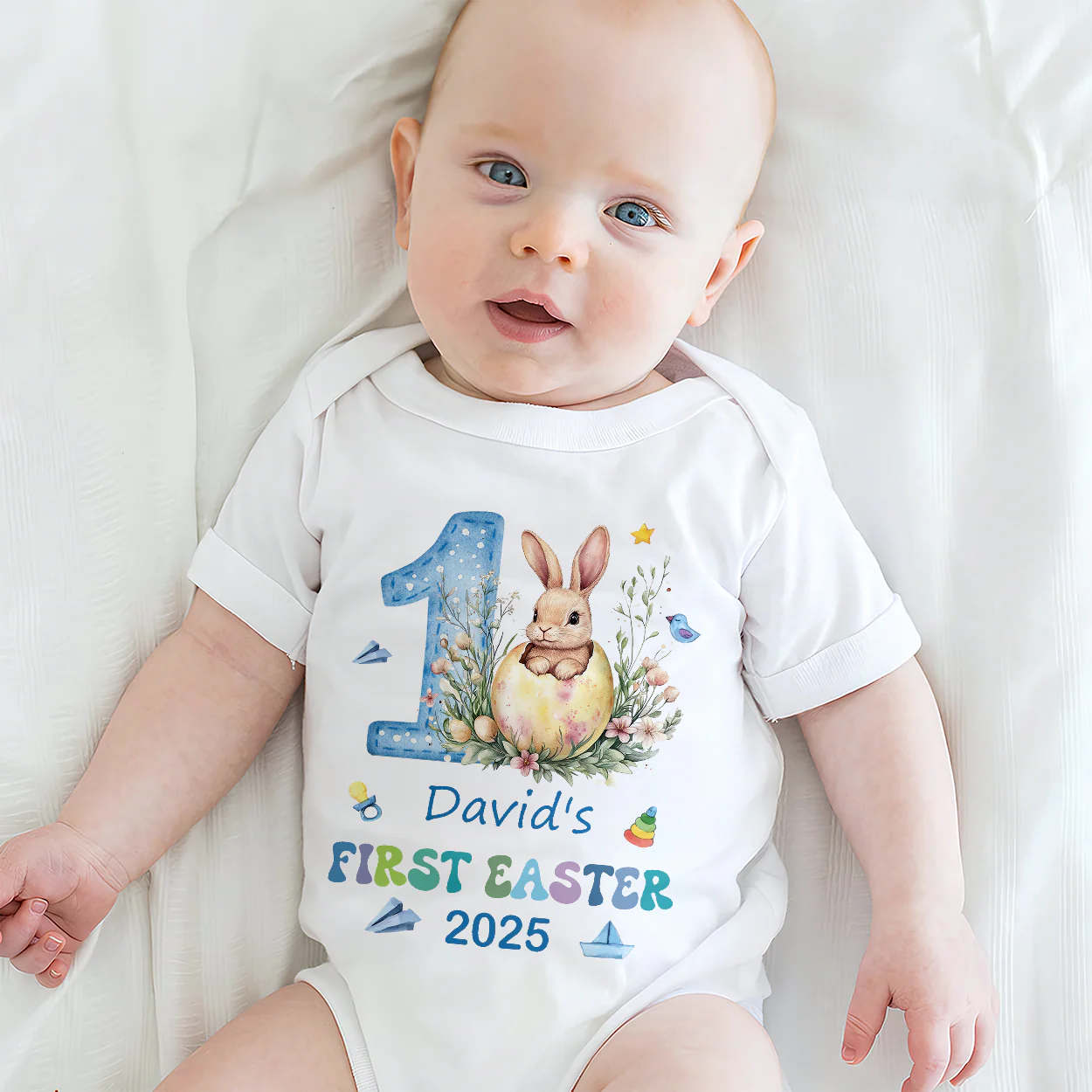 Baby's First Easter - Personalized Baby Onesie - Image 3