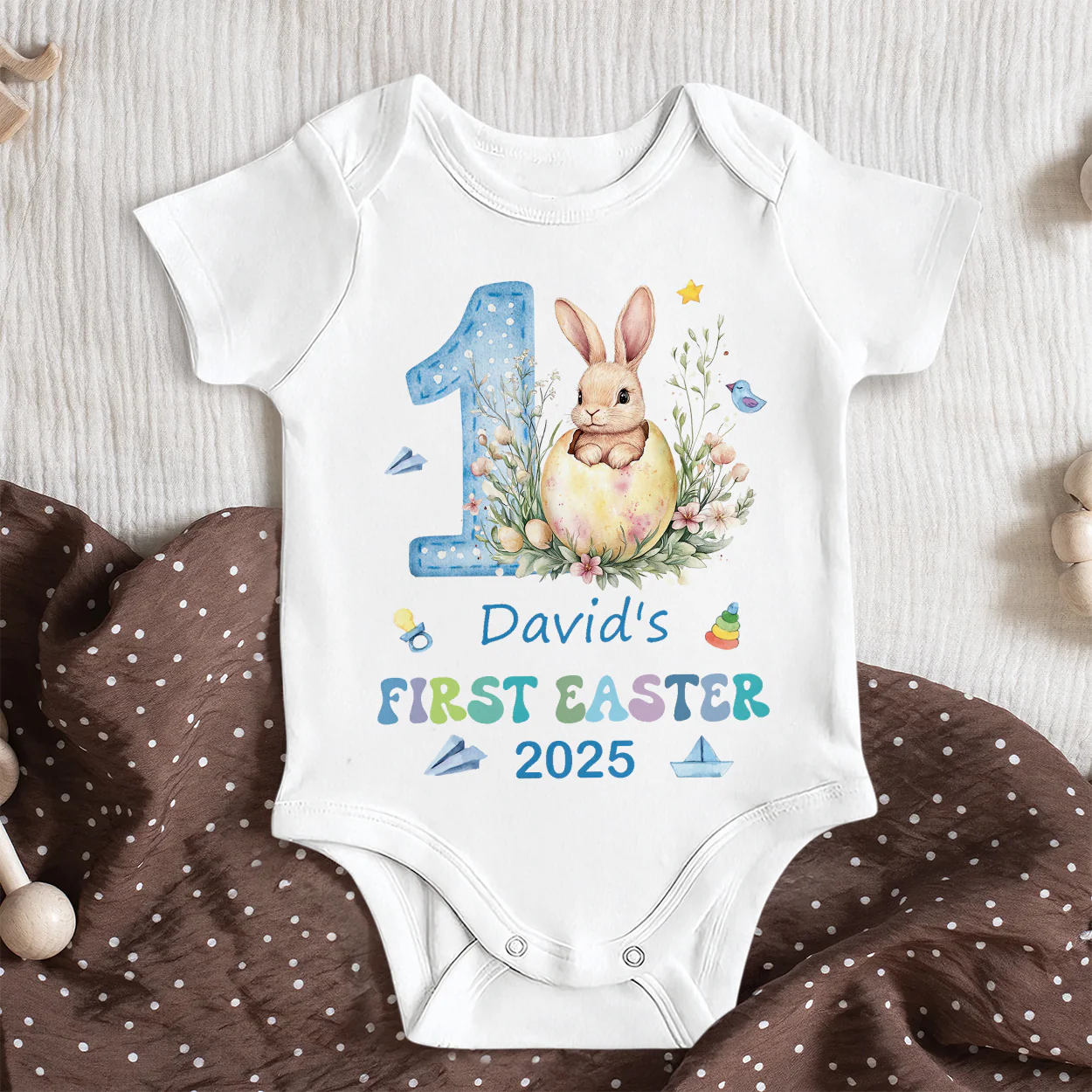 Baby's First Easter - Personalized Baby Onesie - Image 5