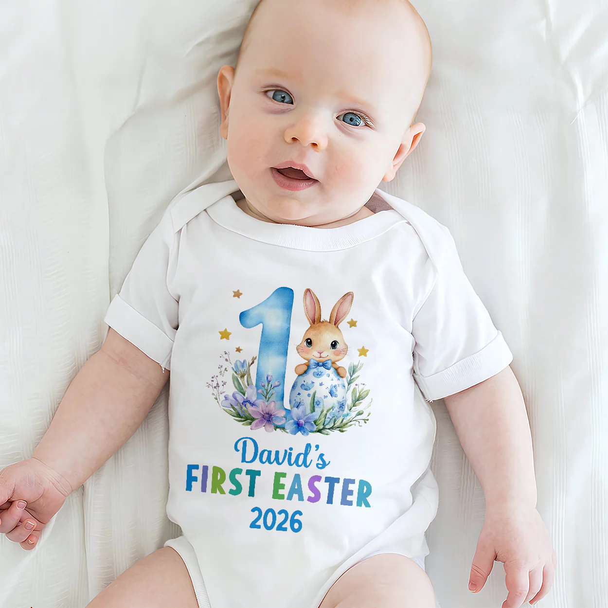 Baby's First Easter - Personalized Baby Onesie - Image 3
