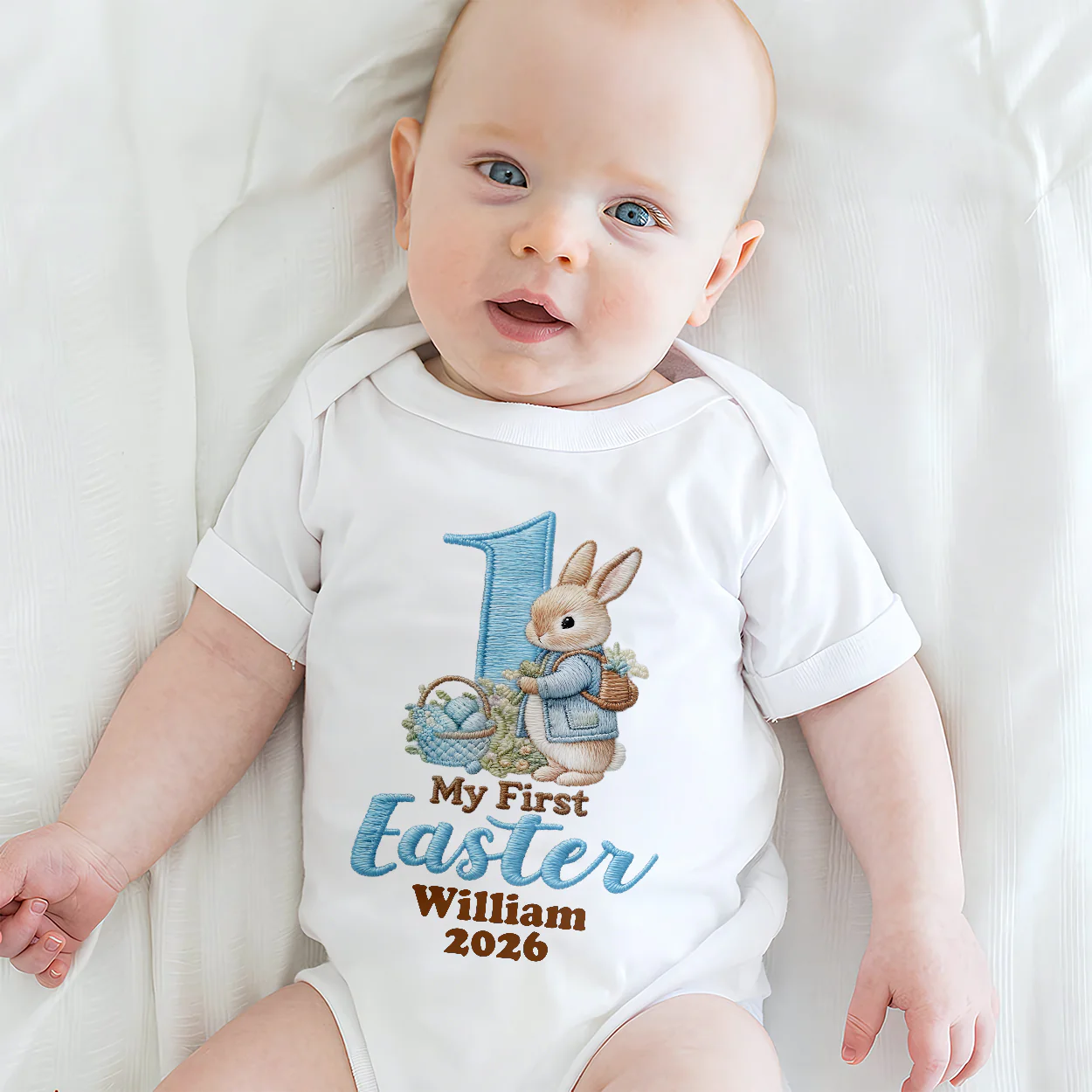Baby's First Easter - Personalized Baby Onesie - Image 3