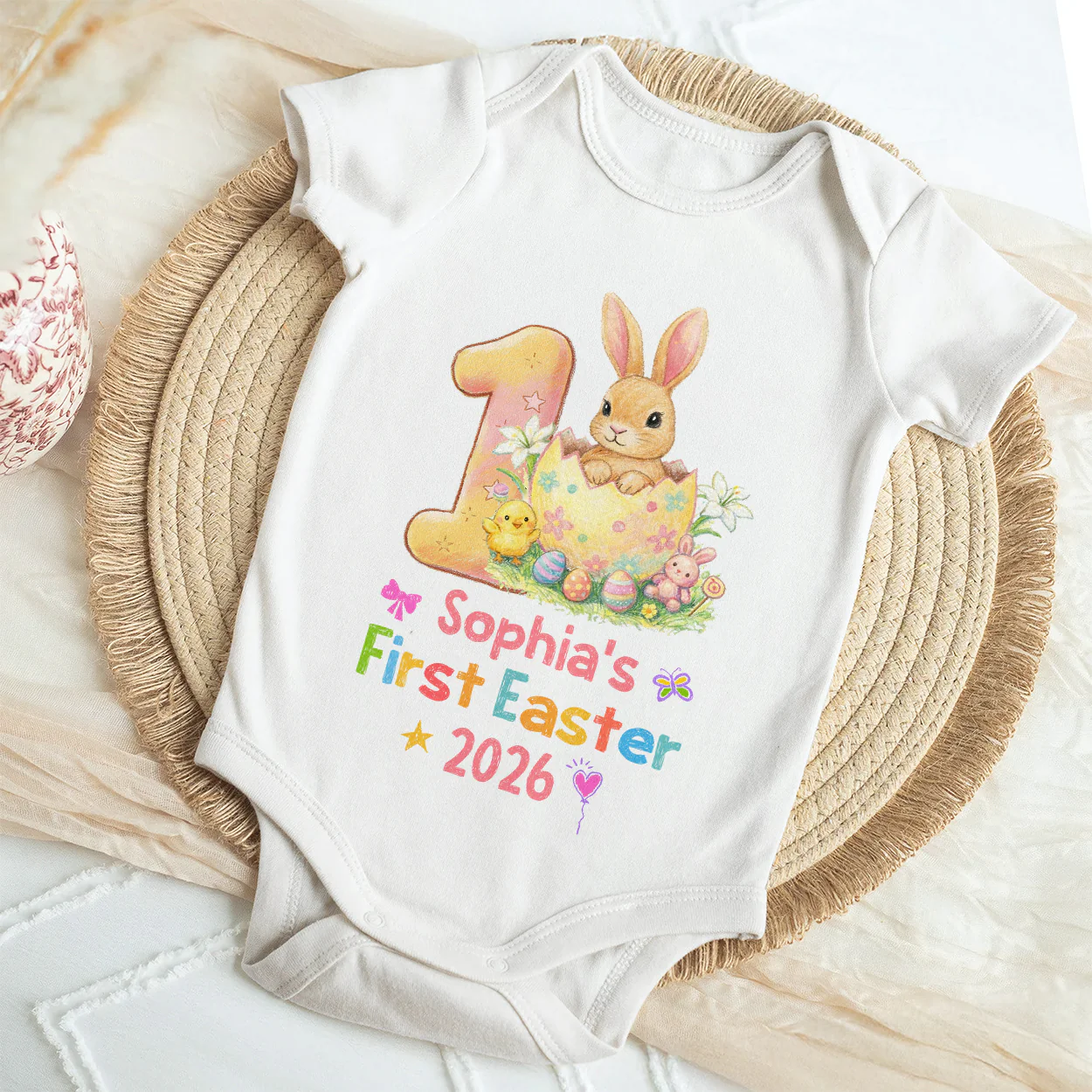 Baby's First Easter - Personalized Baby Onesie - Image 4