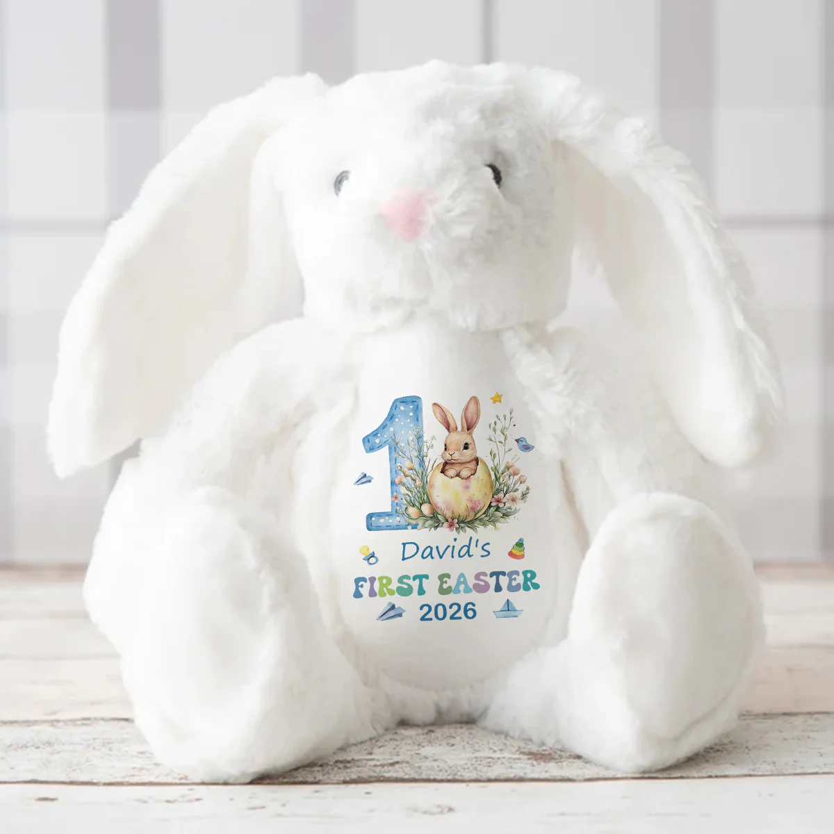 Baby's First Easter - Personalized Stuffed Bunny - Image 3