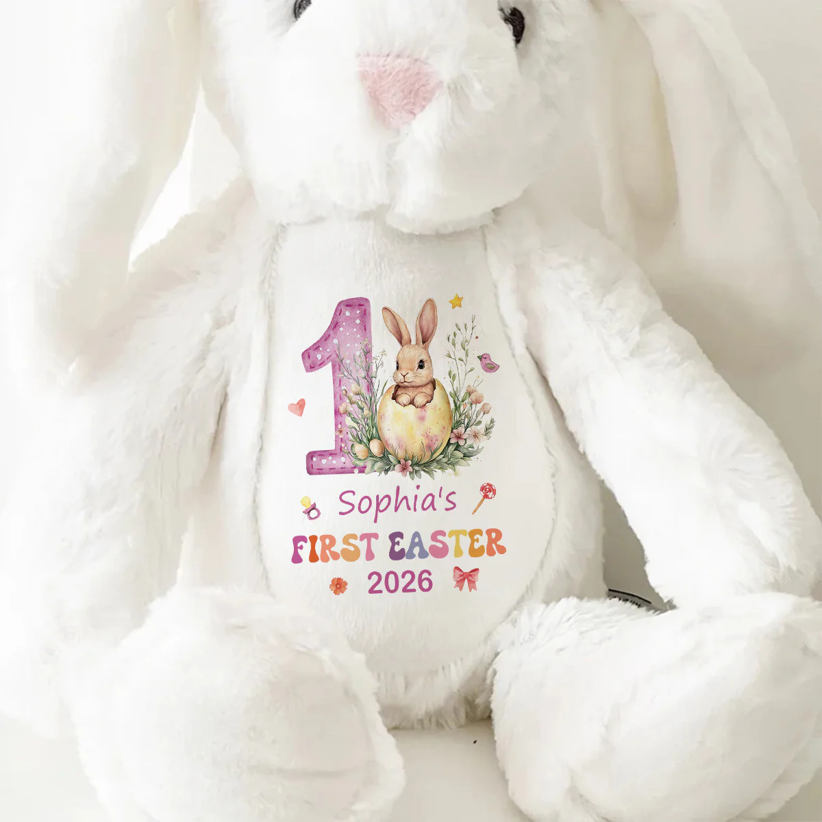 Baby's First Easter - Personalized Stuffed Bunny - Image 9