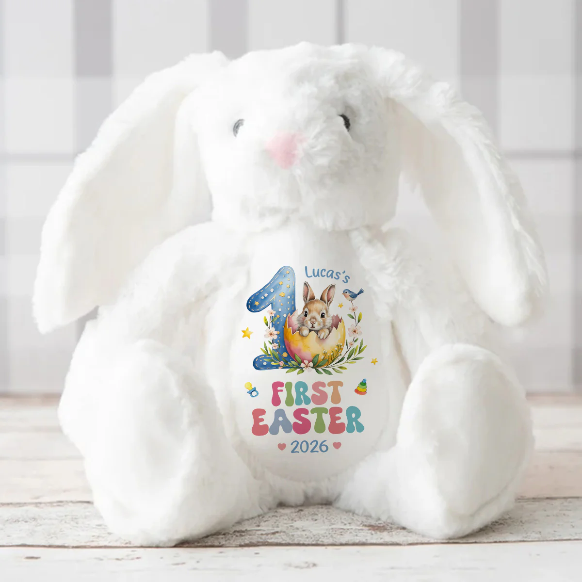 Baby's First Easter - Personalized Stuffed Bunny - Image 3