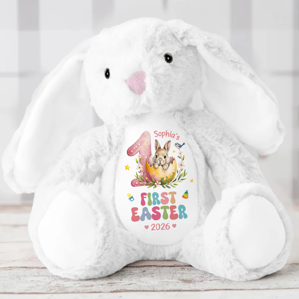 Baby's First Easter - Personalized Stuffed Bunny - Image 5