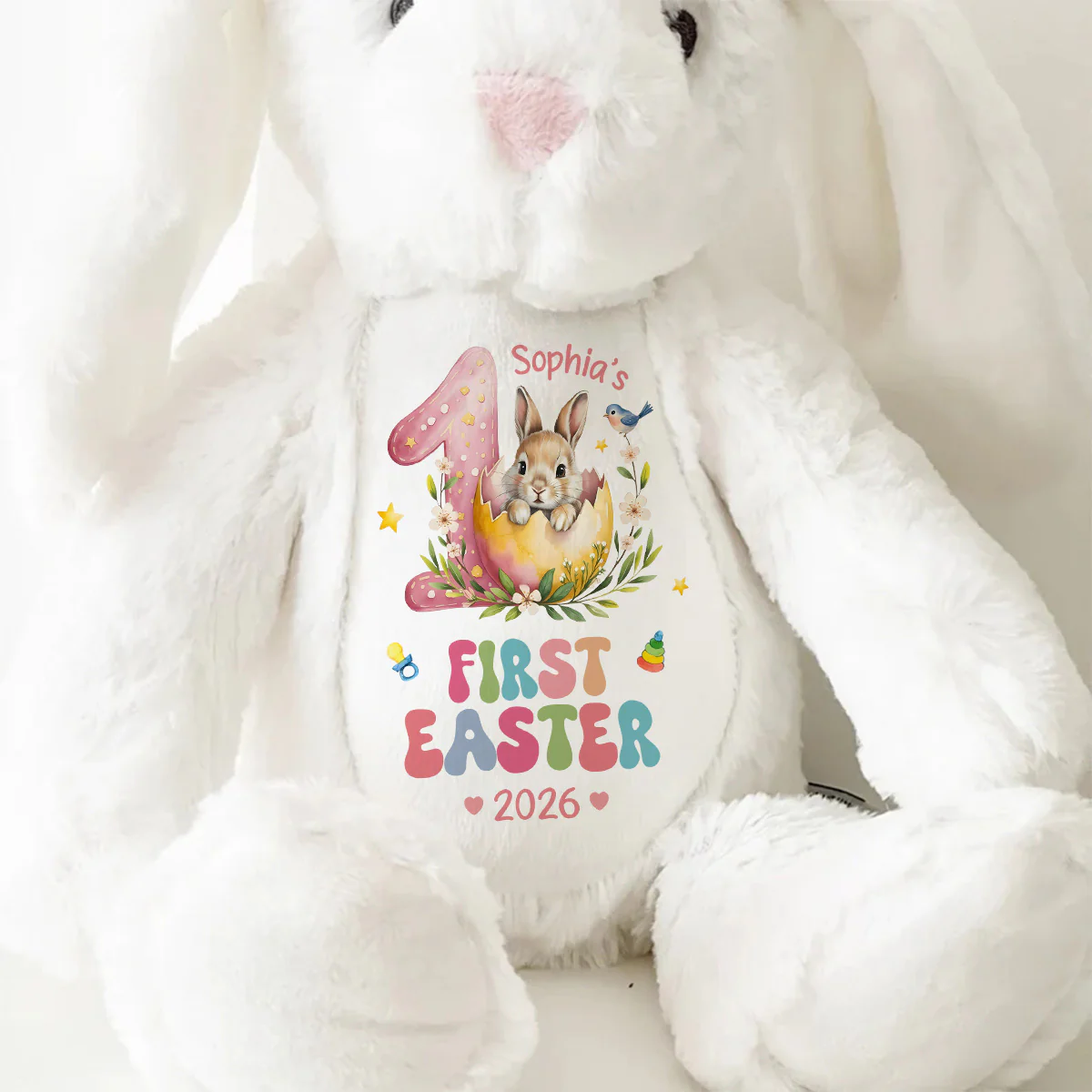 Baby's First Easter - Personalized Stuffed Bunny - Image 9
