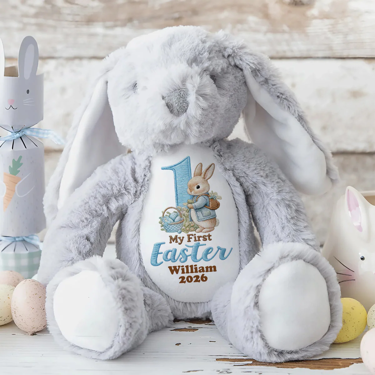 Baby's First Easter - Personalized Stuffed Bunny - Image 2