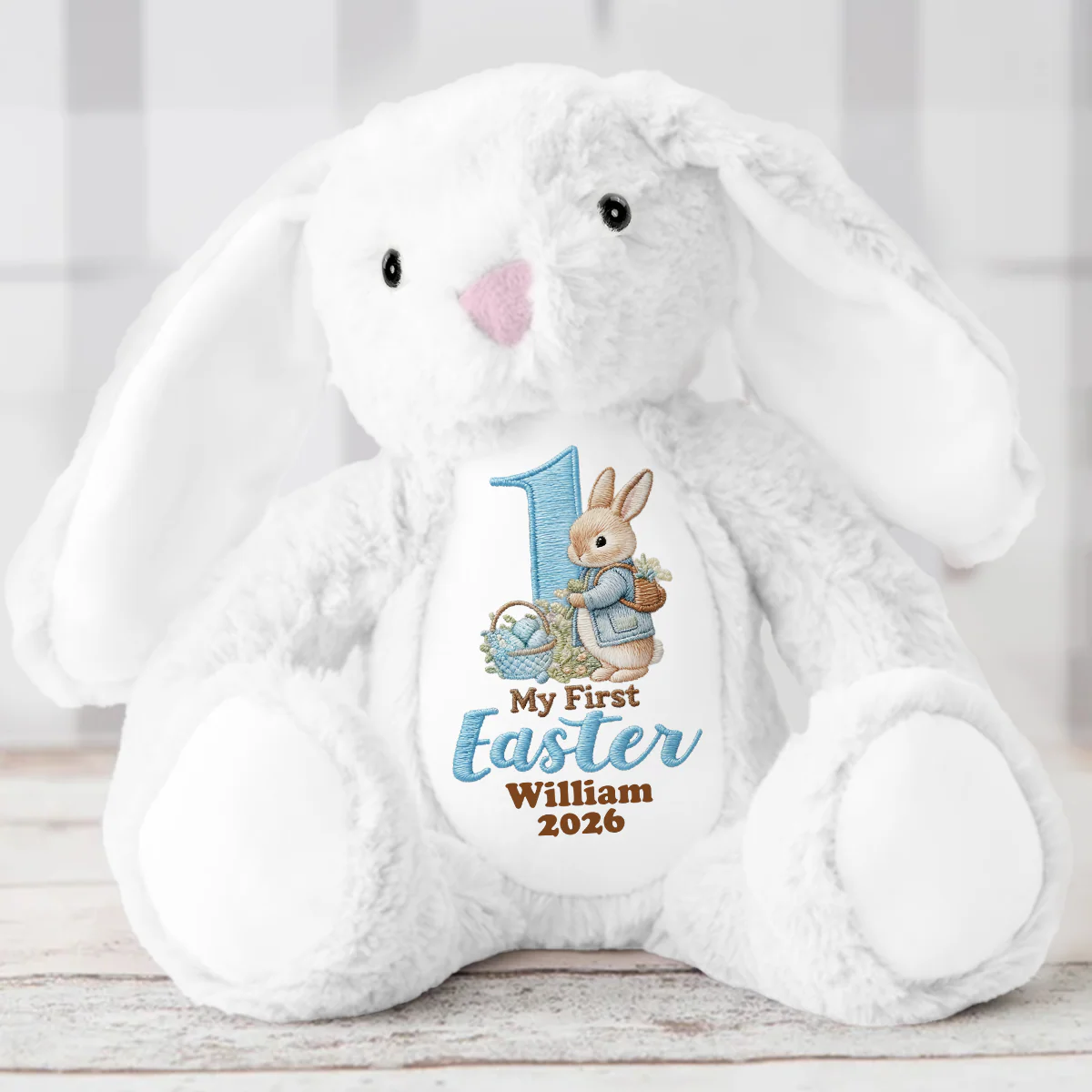Baby's First Easter - Personalized Stuffed Bunny - Image 6