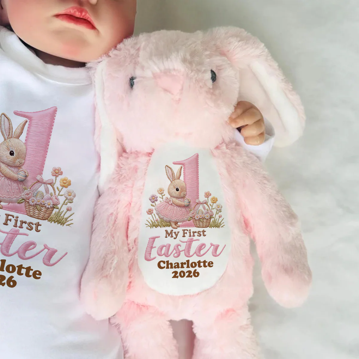 Baby's First Easter - Personalized Stuffed Bunny - Image 7