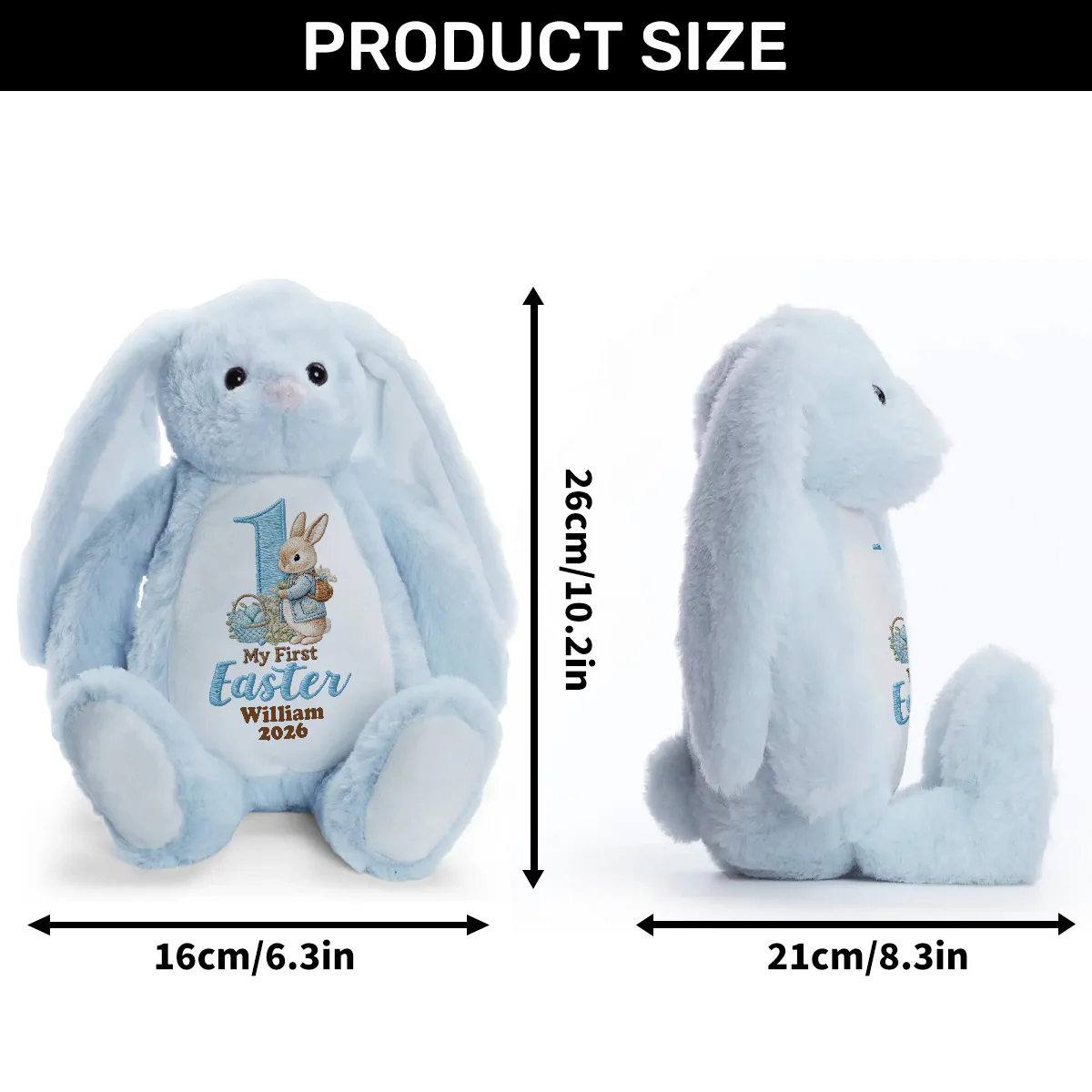 Baby's First Easter - Personalized Stuffed Bunny - Image 9