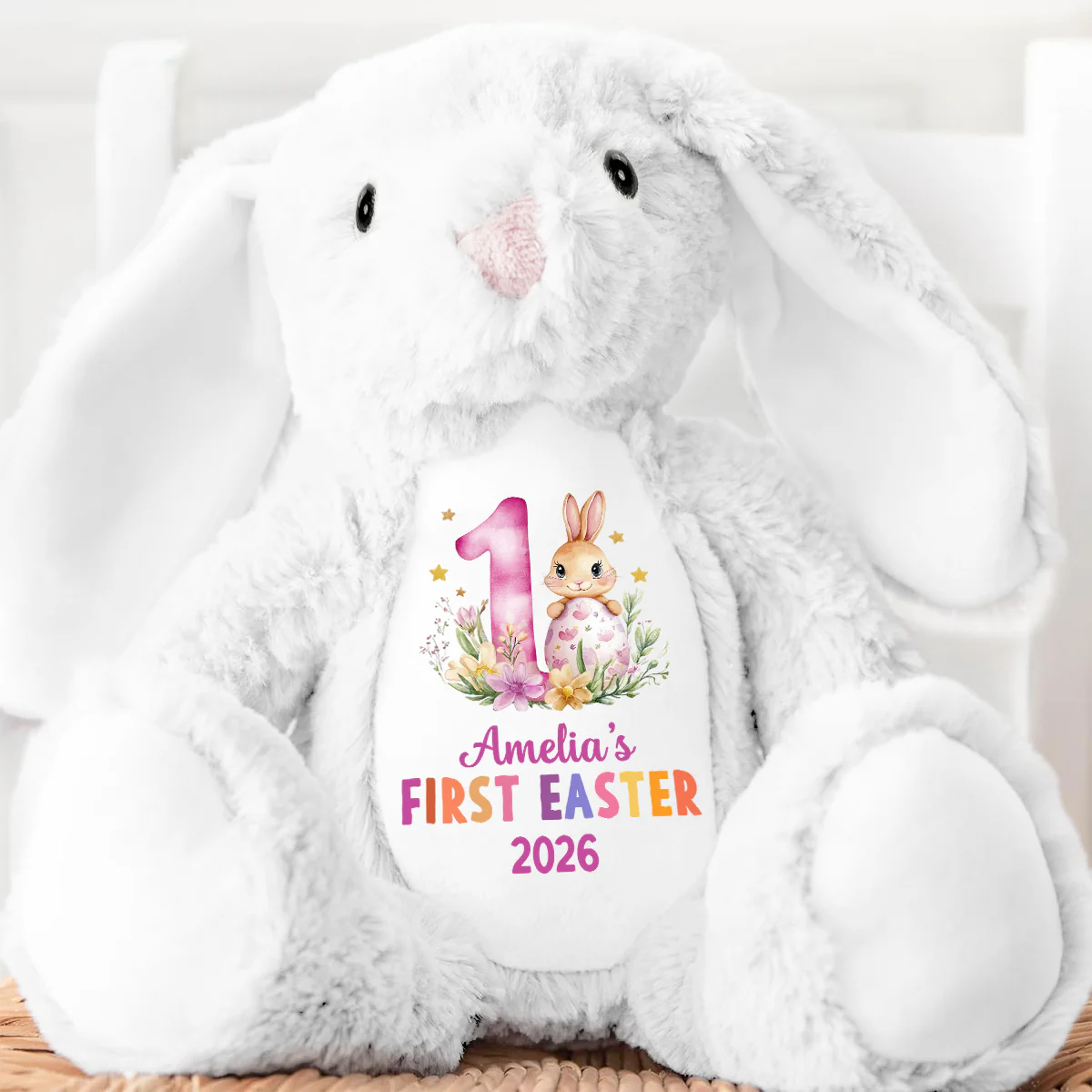 Baby's First Easter - Personalized Stuffed Bunny