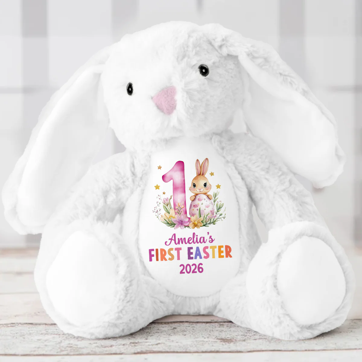 Baby's First Easter - Personalized Stuffed Bunny - Image 2