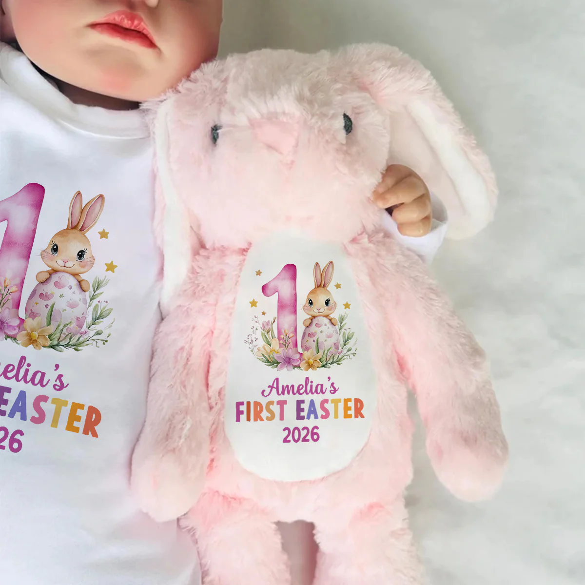 Baby's First Easter - Personalized Stuffed Bunny - Image 7