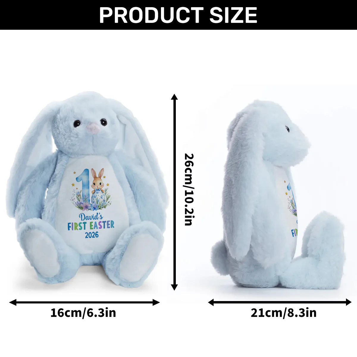 Baby's First Easter - Personalized Stuffed Bunny - Image 9