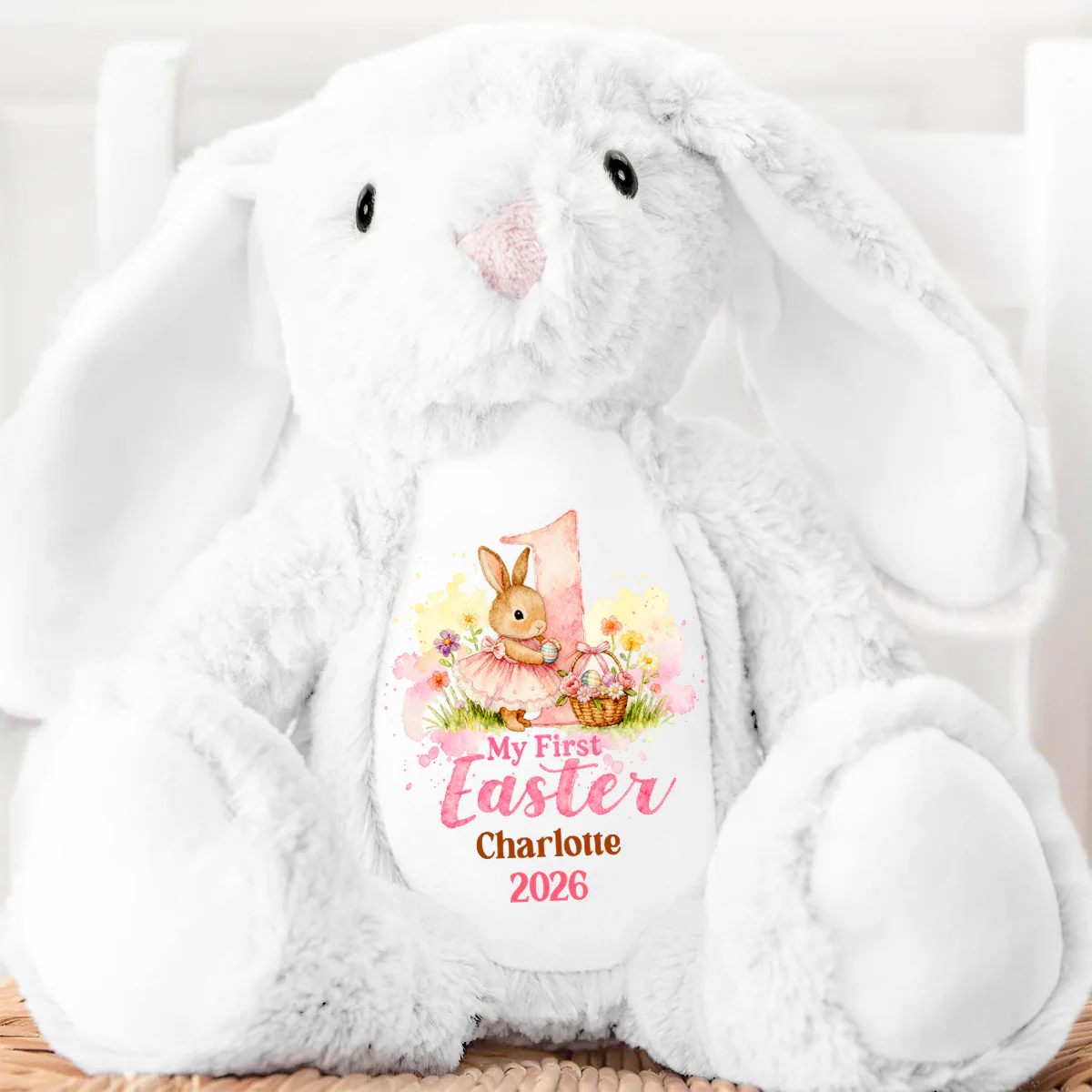 Baby's First Easter - Personalized Stuffed Bunny