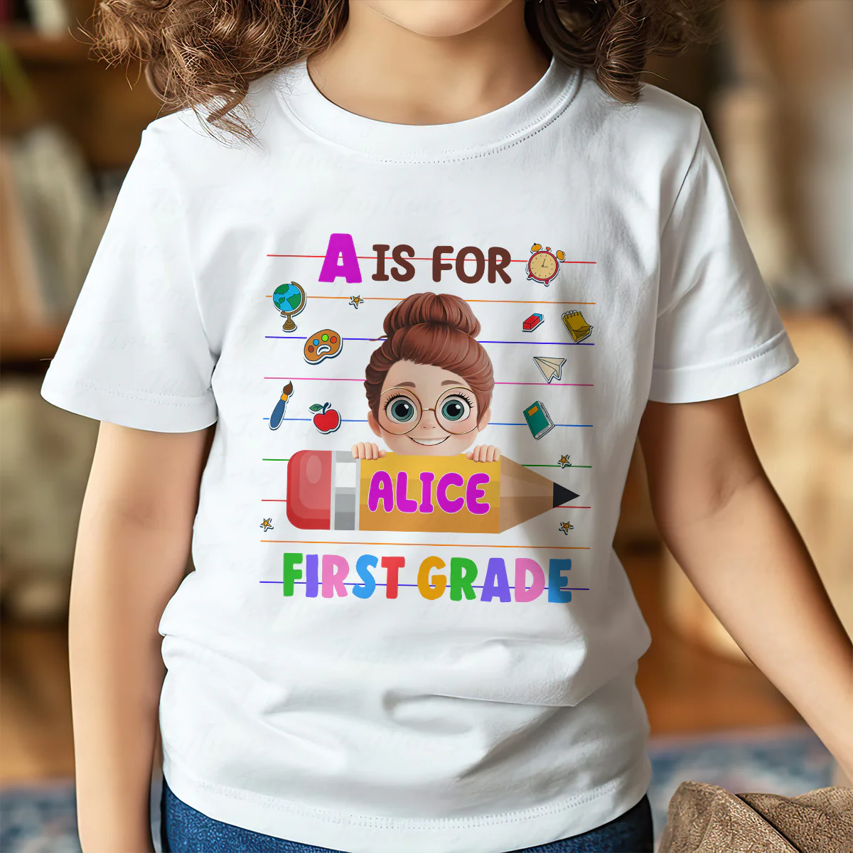 Back To School  - Personalized Kid T-Shirt - Image 4