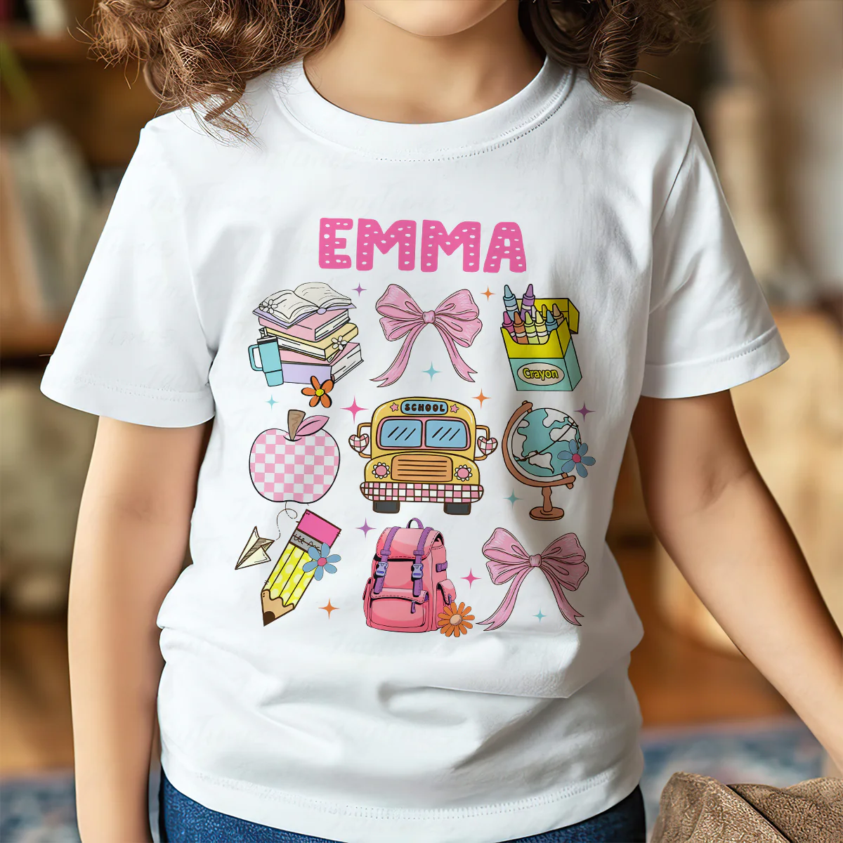 Back To School - Personalized Kid T-Shirt - Image 4